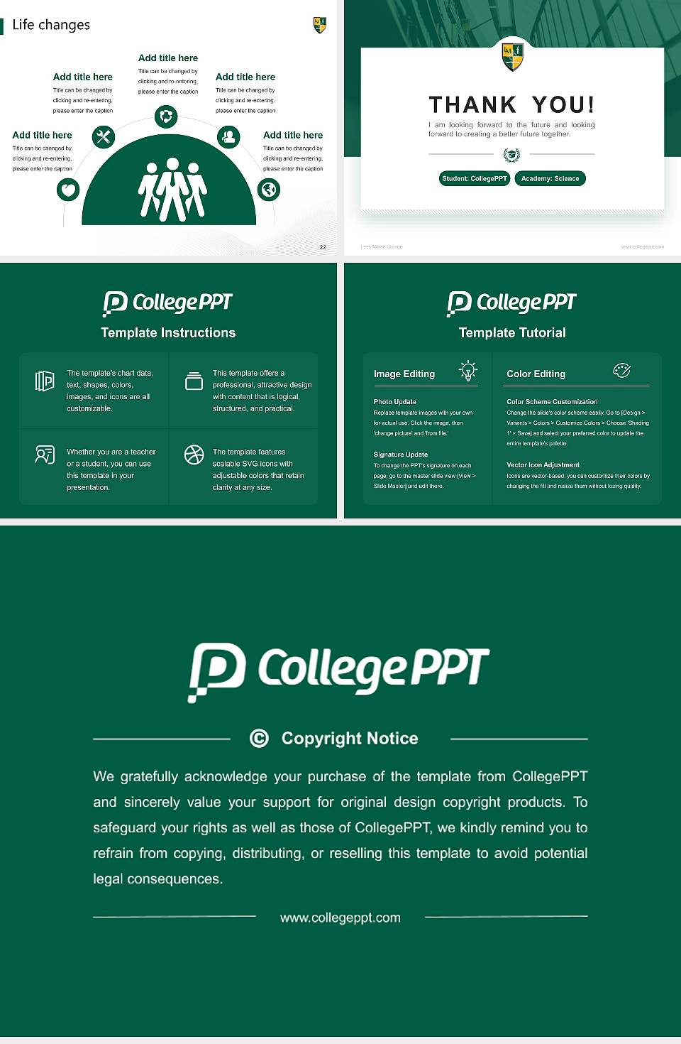 Lees-Mcrae College National Scholarship Defense PPT Template4:3 ratio PPT effect preview image4