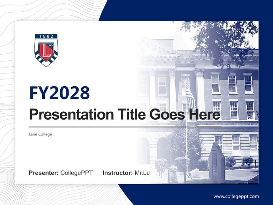Lane College Academic Presentation/Research Findings Report PPT Template4:3 ratio PPT effect preview image5
