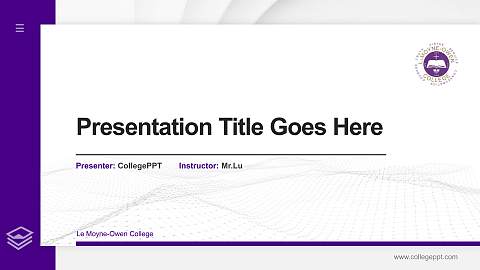 Le Moyne-Owen College Thesis Proposal/Graduation Defense PPT Template