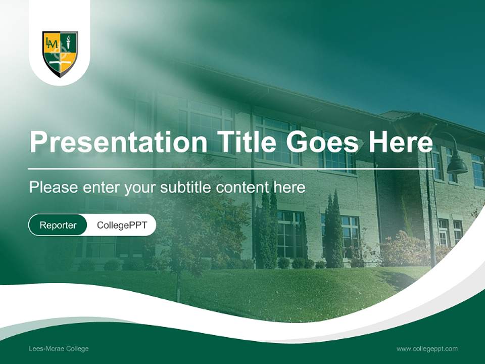Lees-Mcrae College Lecture Sharing and Networking Event PPT Template4:3 ratio PPT effect preview image4