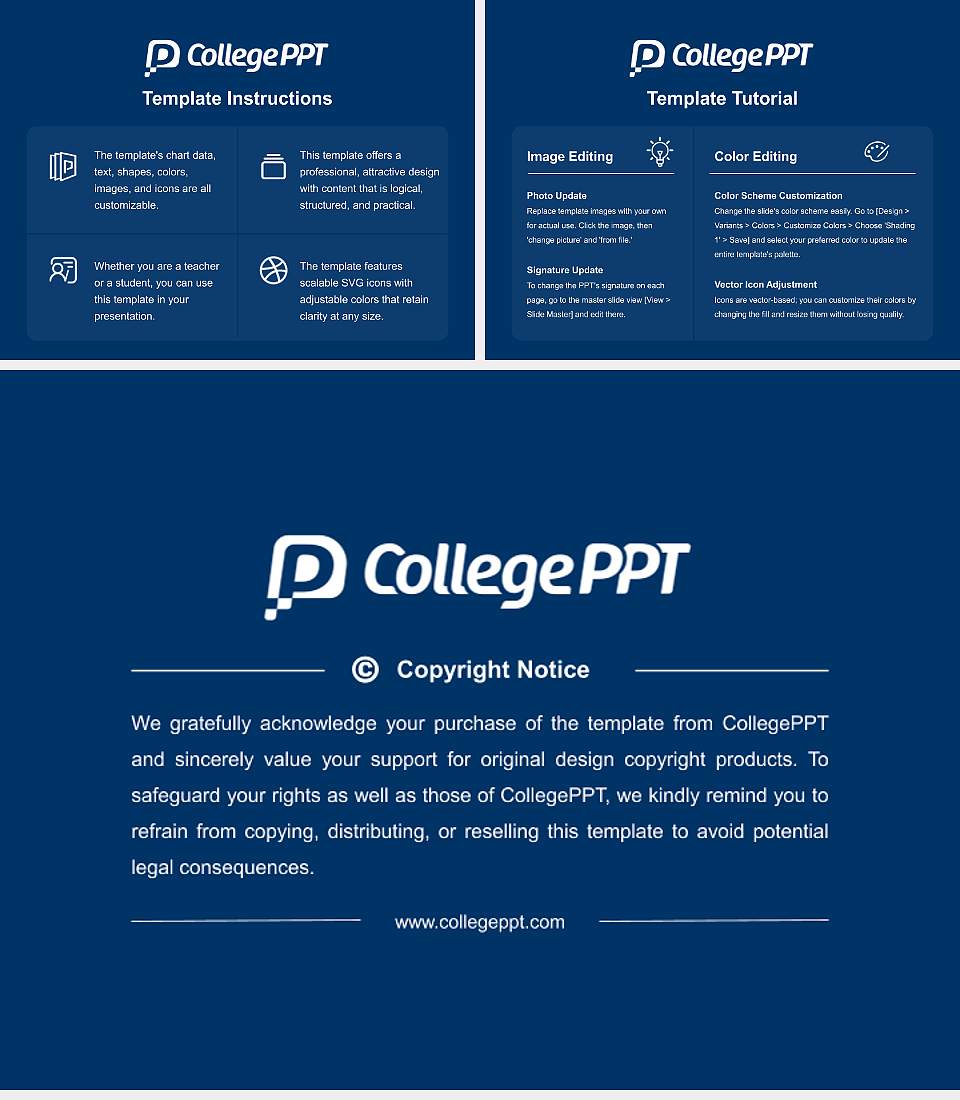 Lander University Course/Courseware Creation PPT Template4:3 ratio PPT effect preview image5