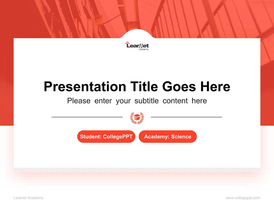 Learnet Academy National Scholarship Defense PPT Template4:3 ratio PPT effect preview image4