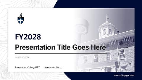 Lawrence University Academic Presentation/Research Findings Report PPT Template