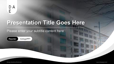 Design Academy Eindhoven Lecture Sharing and Networking Event PPT Template
