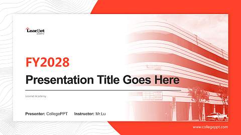 Learnet Academy Academic Presentation/Research Findings Report PPT Template