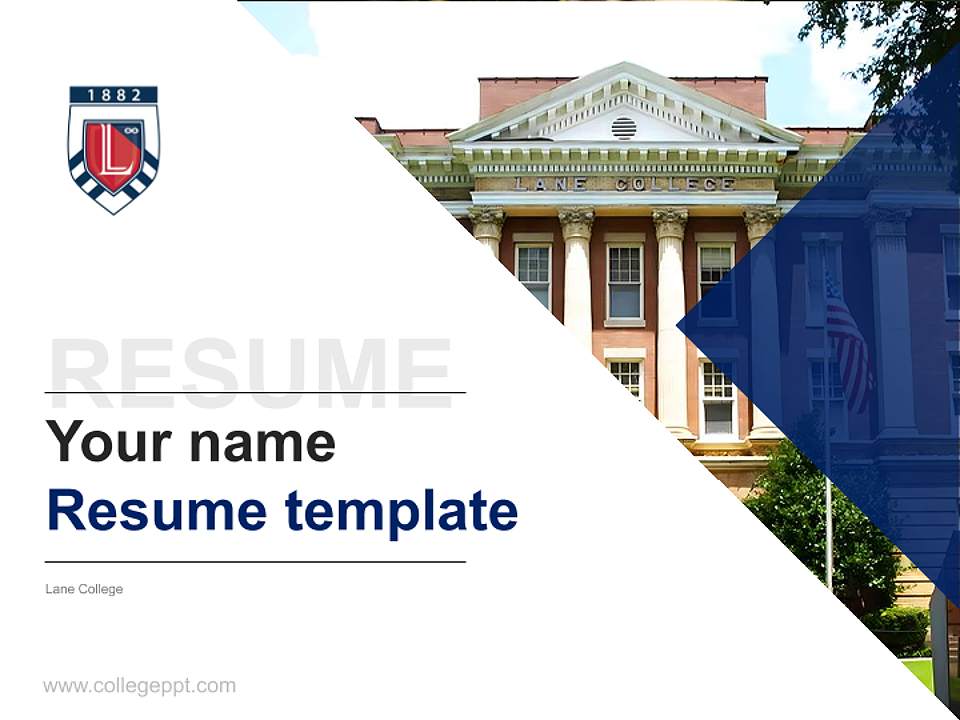 Lane College Resume PPT Template4:3 ratio PPT effect preview image5