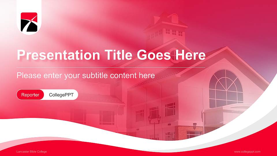 Lancaster Bible College Lecture Sharing and Networking Event PPT Template16:9 ratio PPT effect preview image