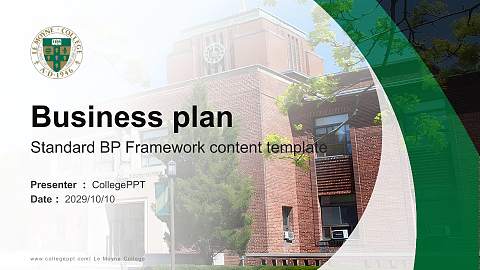 Le Moyne College Competition/Entrepreneurship Contest PPT Template