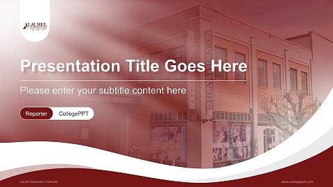 Laurel Business Institute Lecture Sharing and Networking Event PPT Template