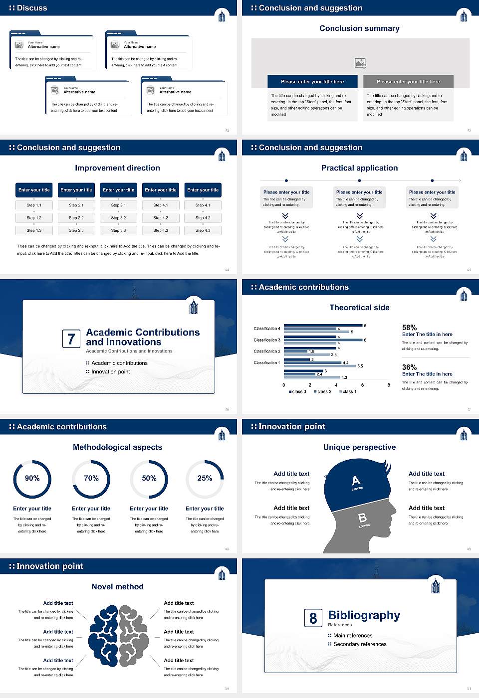 Lander University Graduation Thesis Defense PPT Template16:9 ratio PPT effect preview image6