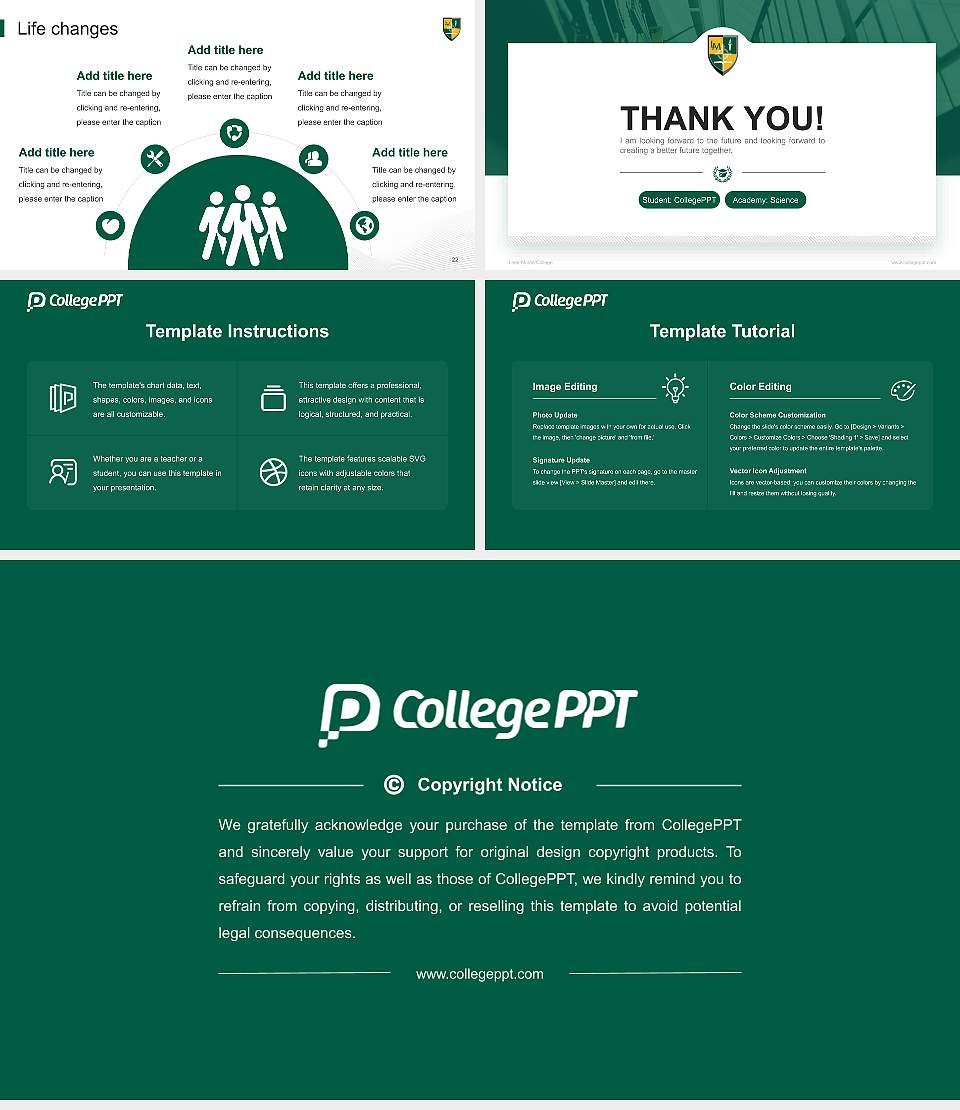 Lees-Mcrae College National Scholarship Defense PPT Template16:9 ratio PPT effect preview image4