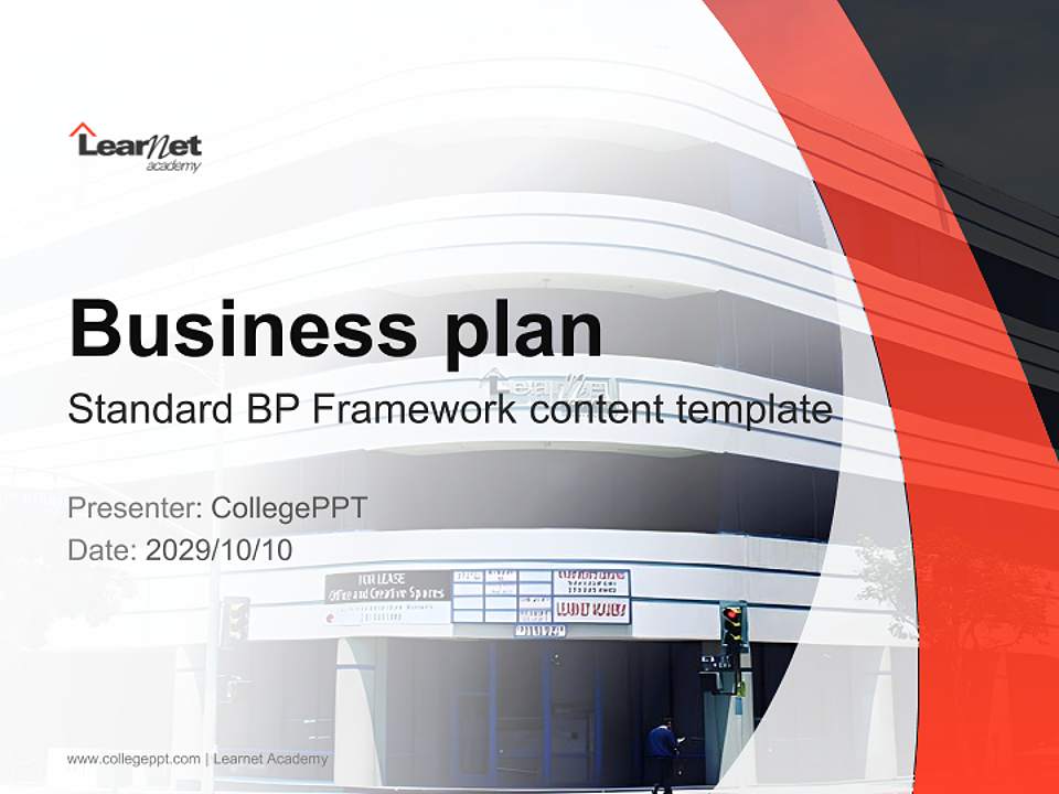Learnet Academy Competition/Entrepreneurship Contest PPT Template4:3 ratio PPT effect preview image9