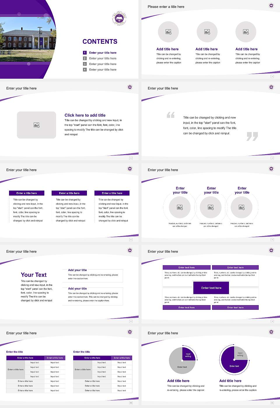 Le Moyne-Owen College Course/Courseware Creation PPT Template16:9 ratio PPT effect preview image2