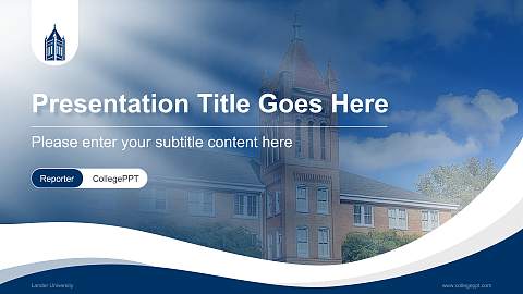 Lander University Lecture Sharing and Networking Event PPT Template