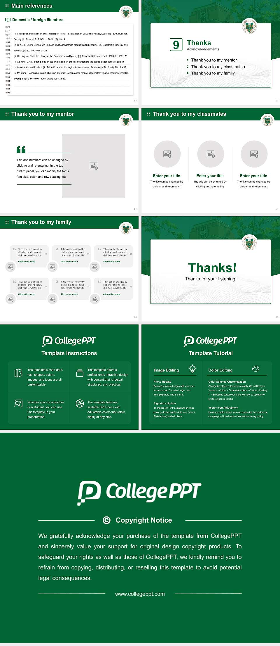 Le Moyne College Graduation Thesis Defense PPT Template4:3 ratio PPT effect preview image7