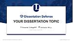 Lasell University Graduation Thesis Defense PPT Template