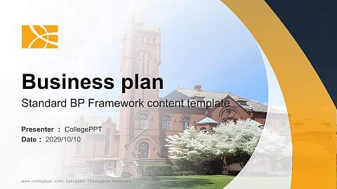 Lancaster Theological Seminary Competition/Entrepreneurship Contest PPT Template