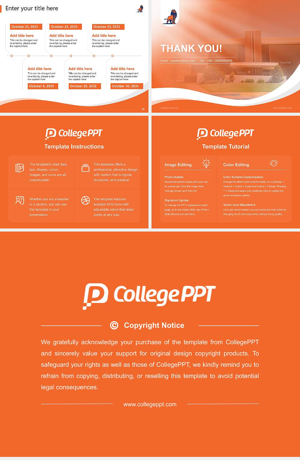Langston University Lecture Sharing and Networking Event PPT Template4:3 ratio PPT effect preview image4