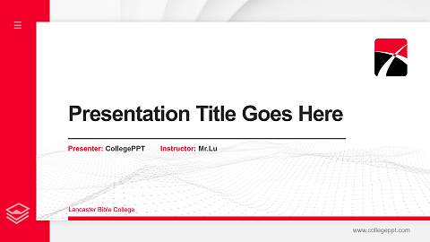 Lancaster Bible College Thesis Proposal/Graduation Defense PPT Template
