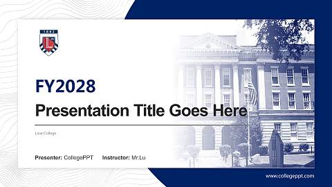 Lane College Academic Presentation/Research Findings Report PPT Template