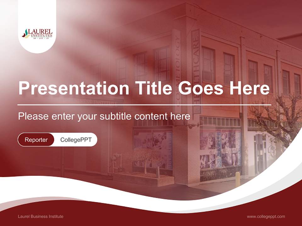 Laurel Business Institute Lecture Sharing and Networking Event PPT Template4:3 ratio PPT effect preview image4