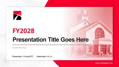 Lancaster Bible College Academic Presentation/Research Findings Report PPT Template