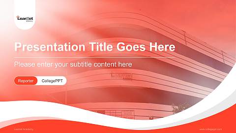 Learnet Academy Lecture Sharing and Networking Event PPT Template