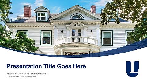 Lasell University Course/Courseware Creation PPT Template