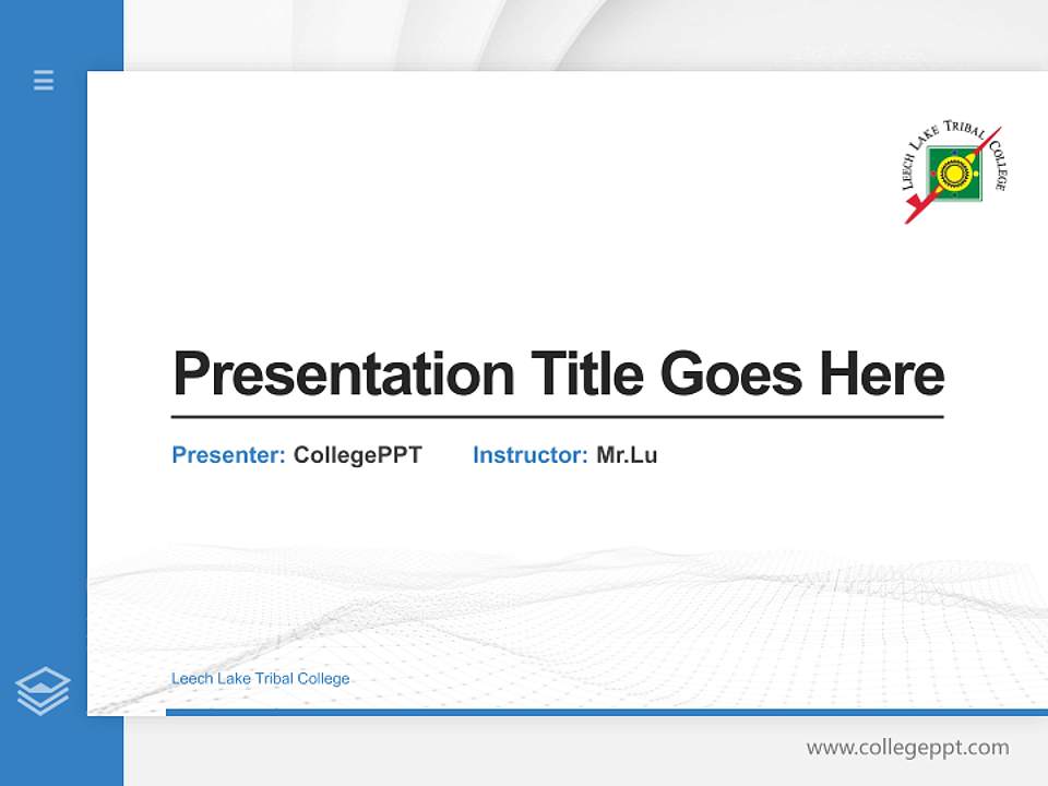 Leech Lake Tribal College Thesis Proposal/Graduation Defense PPT Template4:3 ratio PPT effect preview image5