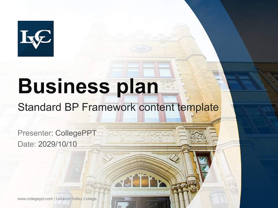 Lebanon Valley College Competition/Entrepreneurship Contest PPT Template4:3 ratio PPT effect preview image9