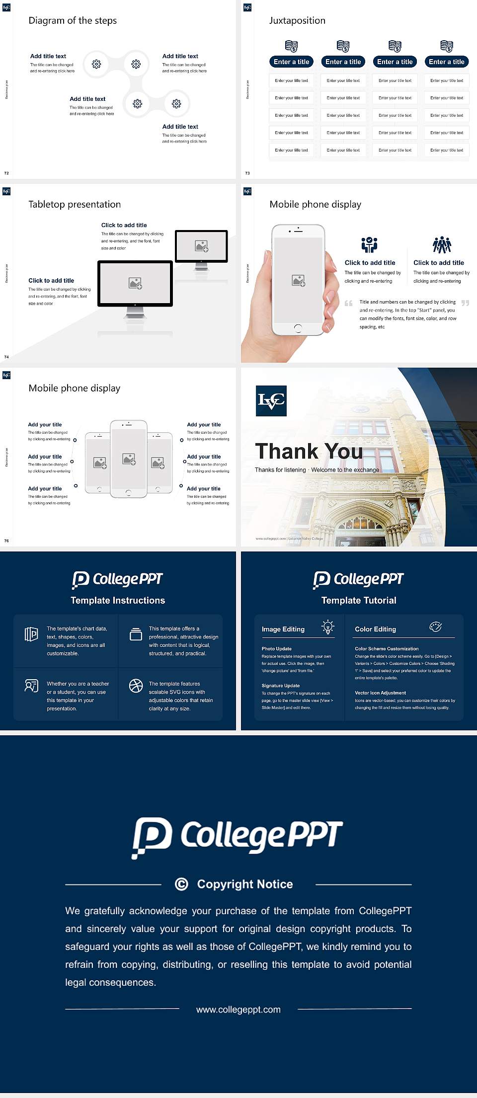 Lebanon Valley College Competition/Entrepreneurship Contest PPT Template4:3 ratio PPT effect preview image9