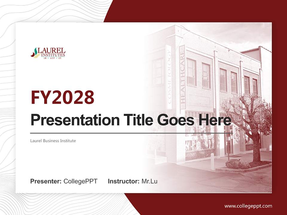Laurel Business Institute Academic Presentation/Research Findings Report PPT Template4:3 ratio PPT effect preview image5