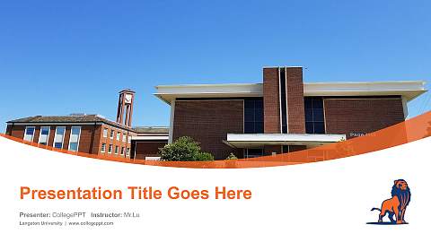 Langston University Course/Courseware Creation PPT Template
