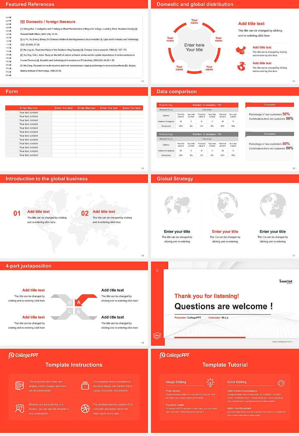 Learnet Academy Thesis Proposal/Graduation Defense PPT Template16:9 ratio PPT effect preview image4