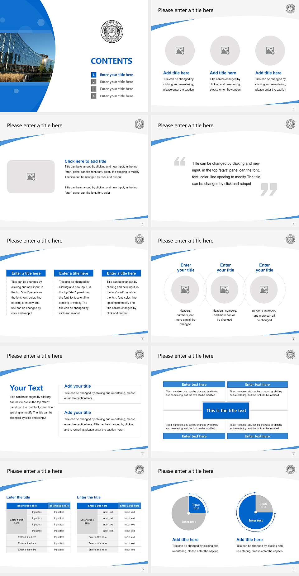 Lawrence Technological University Course/Courseware Creation PPT Template4:3 ratio PPT effect preview image2