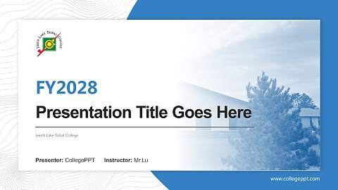 Leech Lake Tribal College Academic Presentation/Research Findings Report PPT Template
