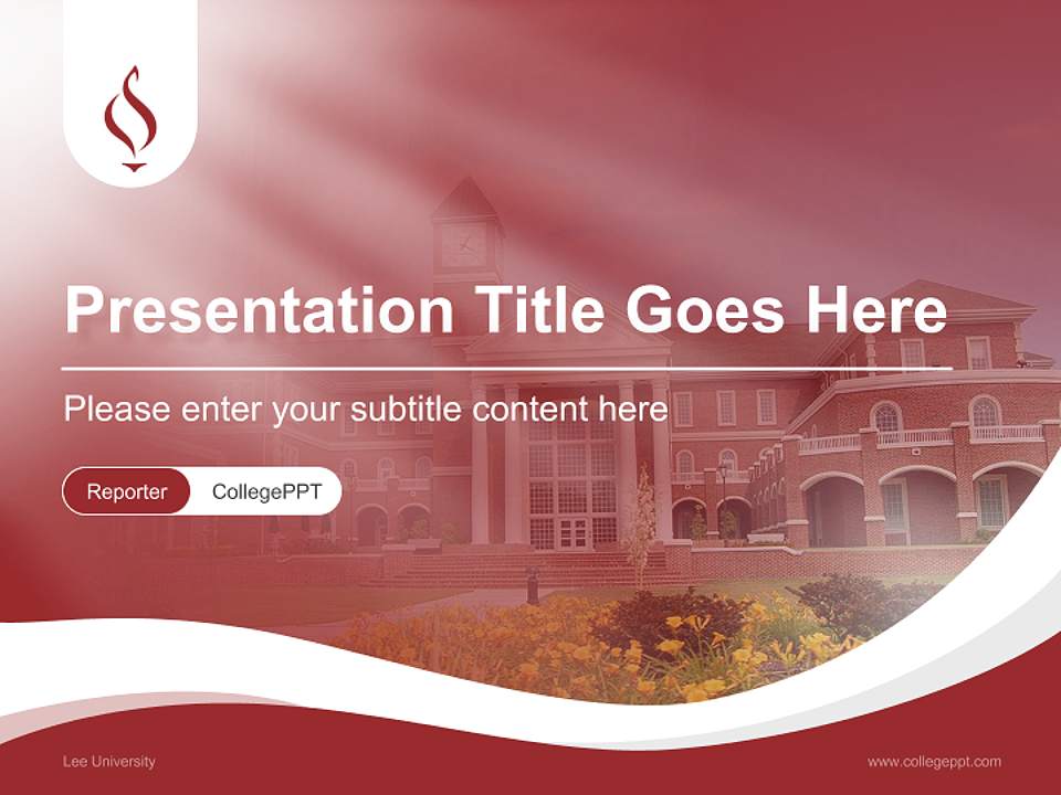 Lee University Lecture Sharing and Networking Event PPT Template4:3 ratio PPT effect preview image4