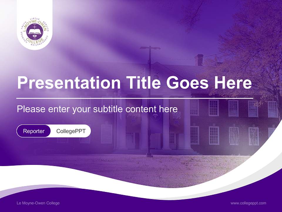 Le Moyne-Owen College Lecture Sharing and Networking Event PPT Template4:3 ratio PPT effect preview image4