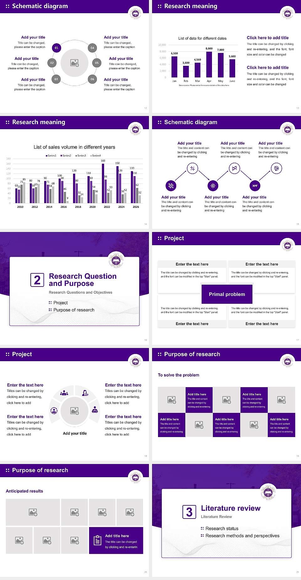 Le Moyne-Owen College Graduation Thesis Defense PPT Template4:3 ratio PPT effect preview image3