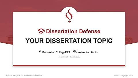 Lee University Graduation Thesis Defense PPT Template