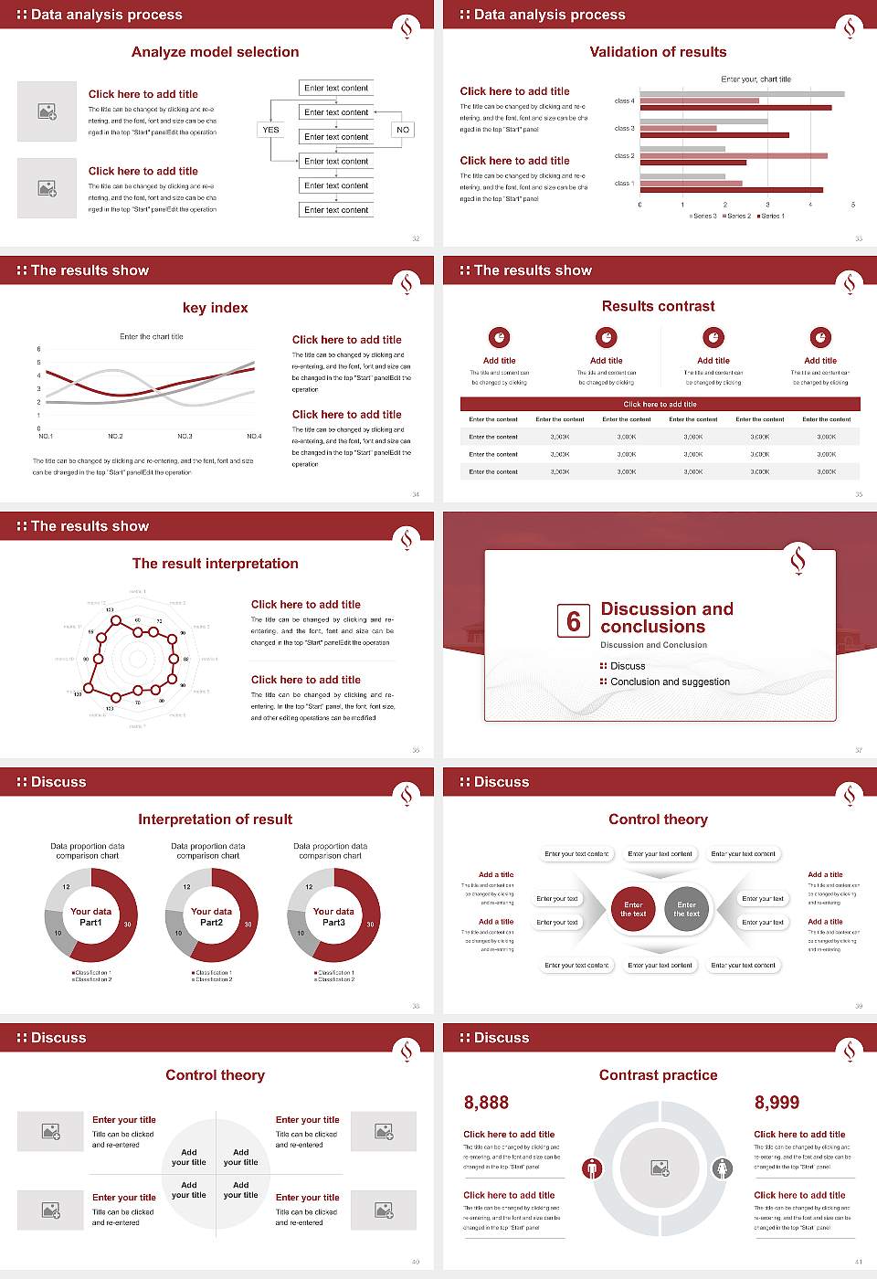 Lee University Graduation Thesis Defense PPT Template16:9 ratio PPT effect preview image5