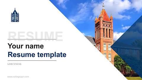 Lander University Resume PPT Template