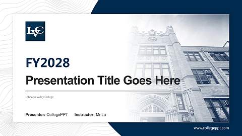 Lebanon Valley College Academic Presentation/Research Findings Report PPT Template