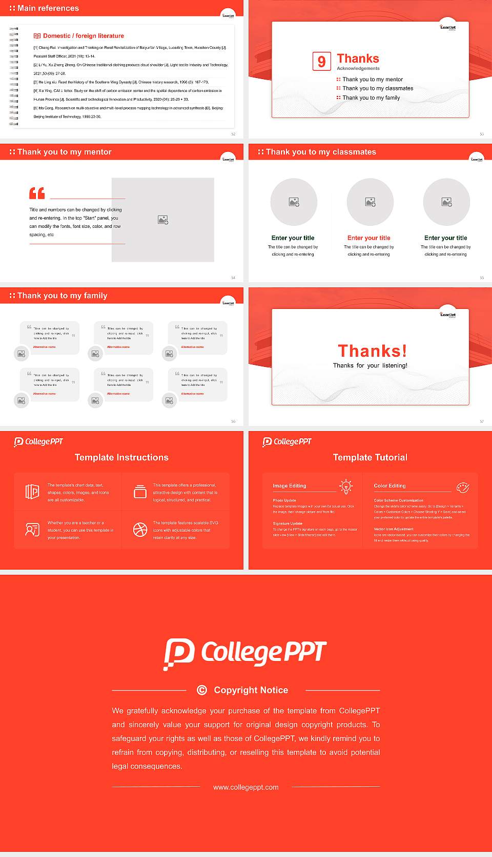 Learnet Academy Graduation Thesis Defense PPT Template16:9 ratio PPT effect preview image7