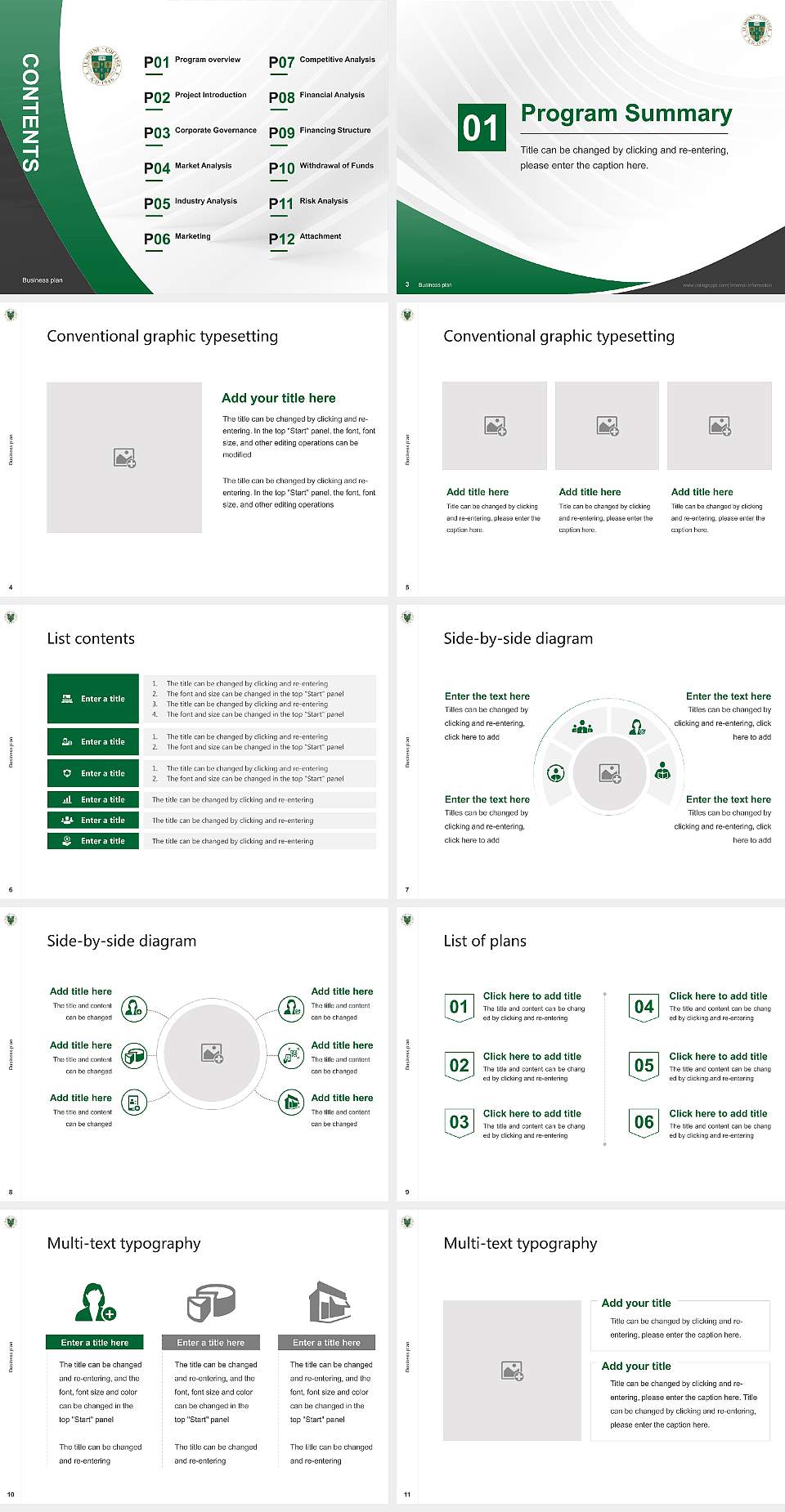 Le Moyne College Competition/Entrepreneurship Contest PPT Template4:3 ratio PPT effect preview image2