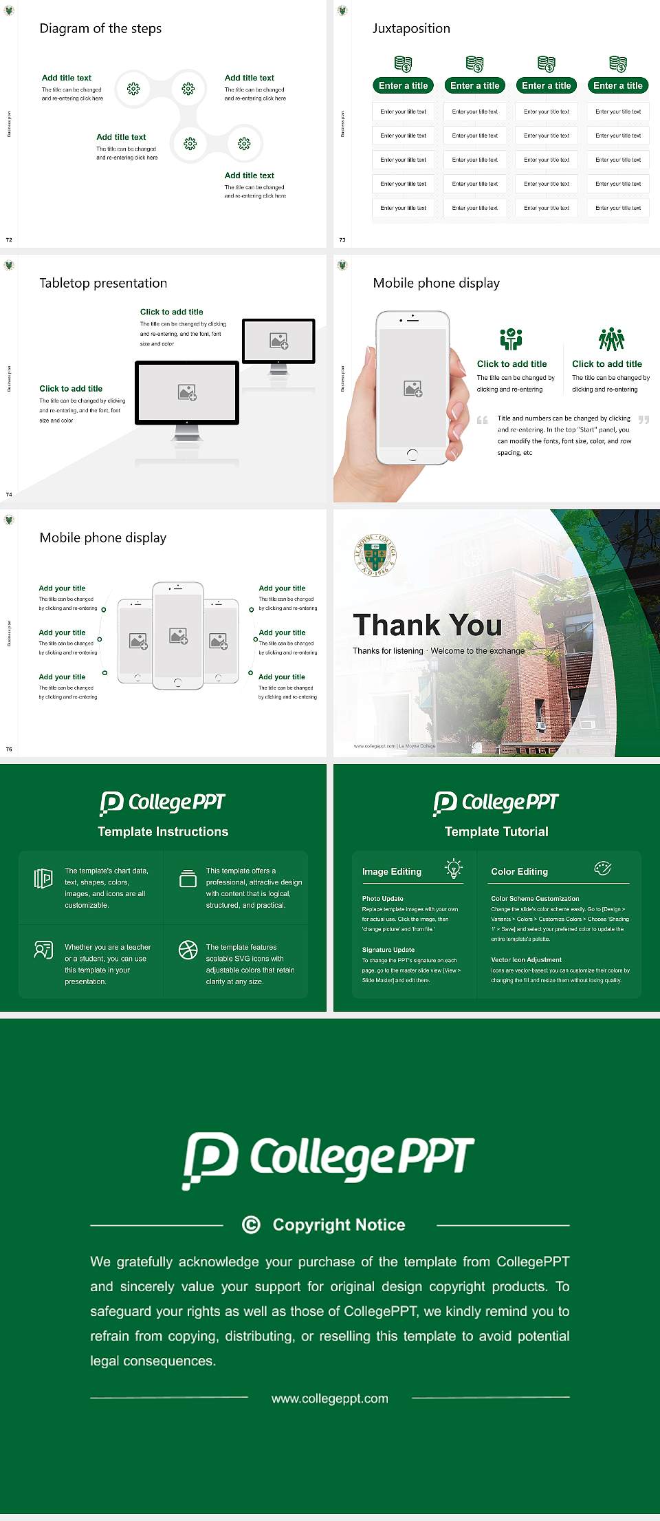 Le Moyne College Competition/Entrepreneurship Contest PPT Template4:3 ratio PPT effect preview image9