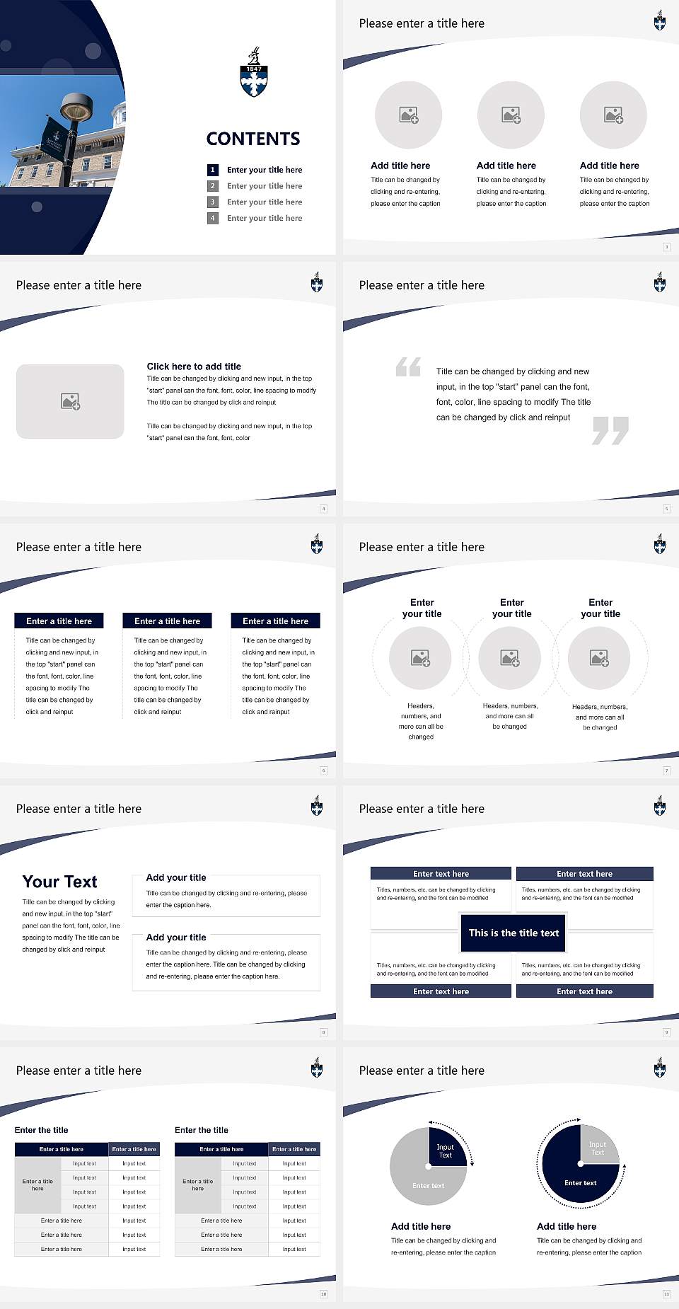Lawrence University Course/Courseware Creation PPT Template4:3 ratio PPT effect preview image2