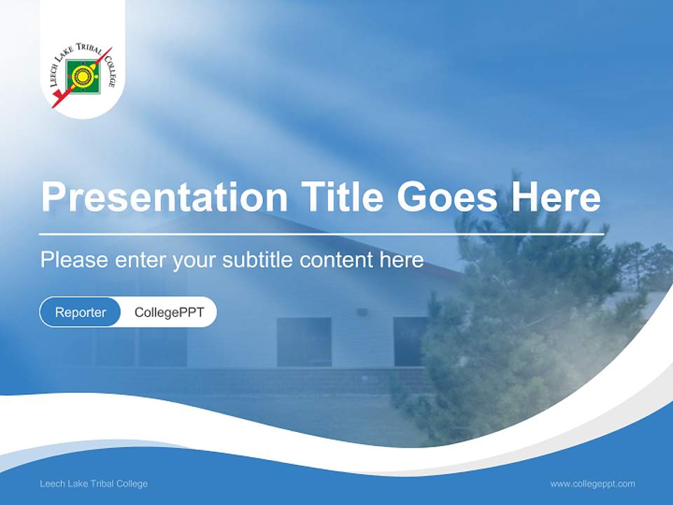 Leech Lake Tribal College Lecture Sharing and Networking Event PPT Template4:3 ratio PPT effect preview image4