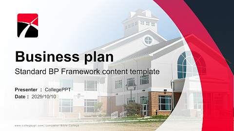 Lancaster Bible College Competition/Entrepreneurship Contest PPT Template