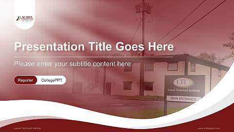 Laurel Technical Institute Lecture Sharing and Networking Event PPT Template